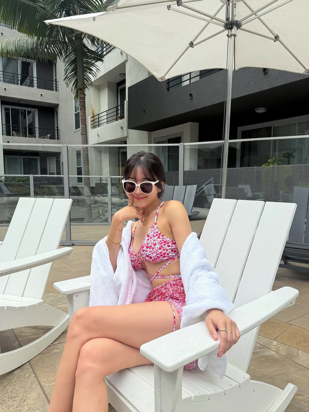 안지현 치어리더 비키니 패션 분석, 여름 휴양지 감성 바캉스룩