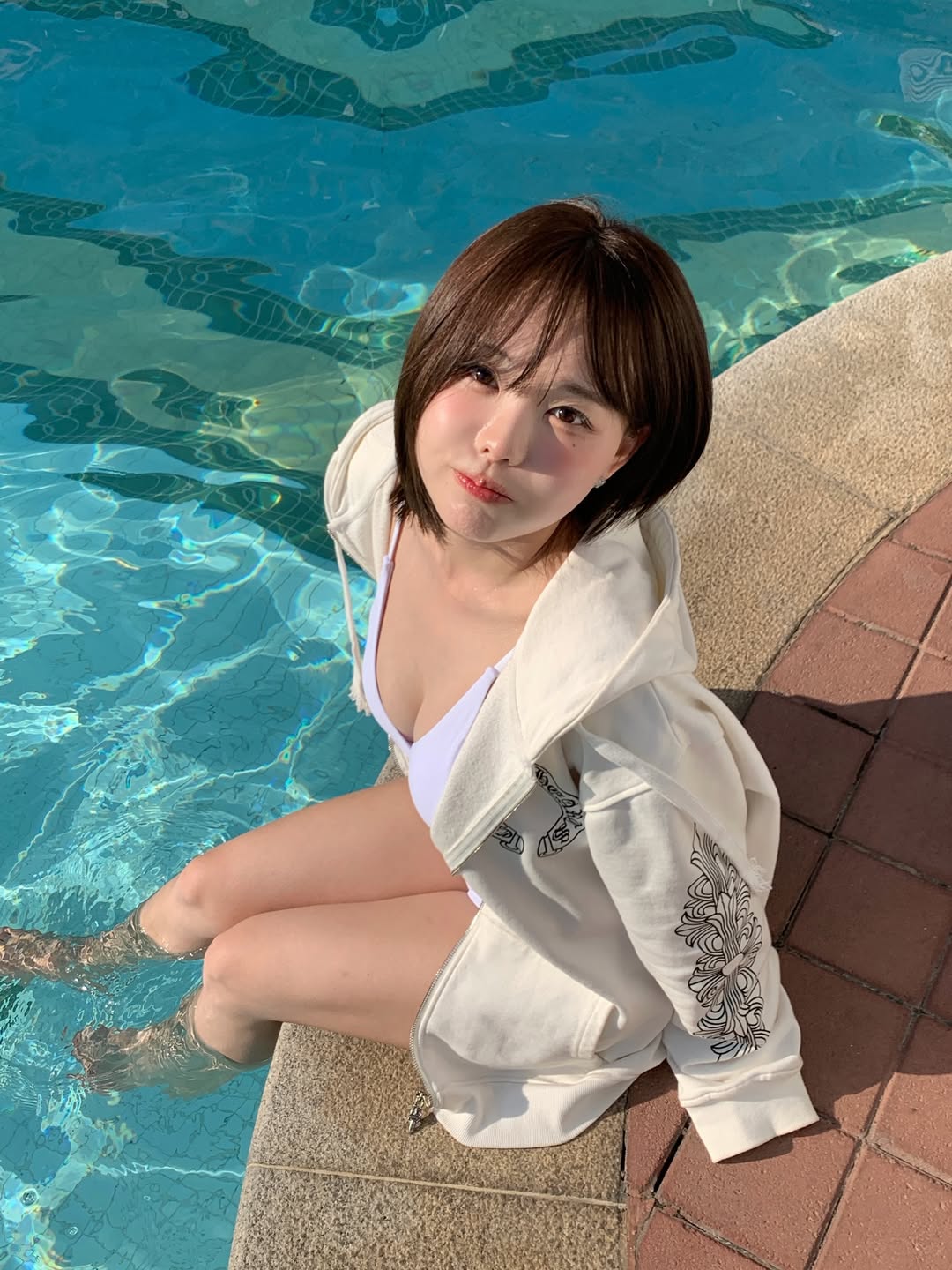 화이트 섹시 비키니